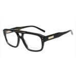 Tommy Hilfiger Pilot Acetate Eyeglasses – Black