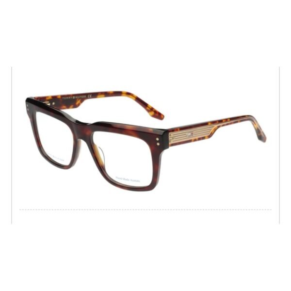Tommy Hilfiger Square Acetate Eyeglasses – Light Havana