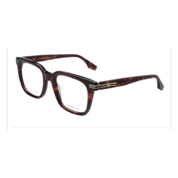 Tommy Hilfiger Square Acetate Eyeglasses – Dark Havana