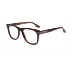 Tommy Hilfiger Rounded Square Acetate Eyeglasses – Havana